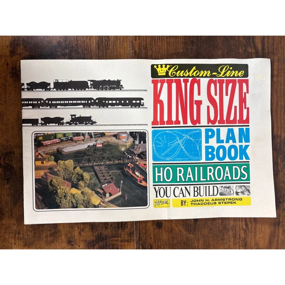 Atlas Custom-Line King Size Plan Book HO Railroads You Can Build Armstrong
